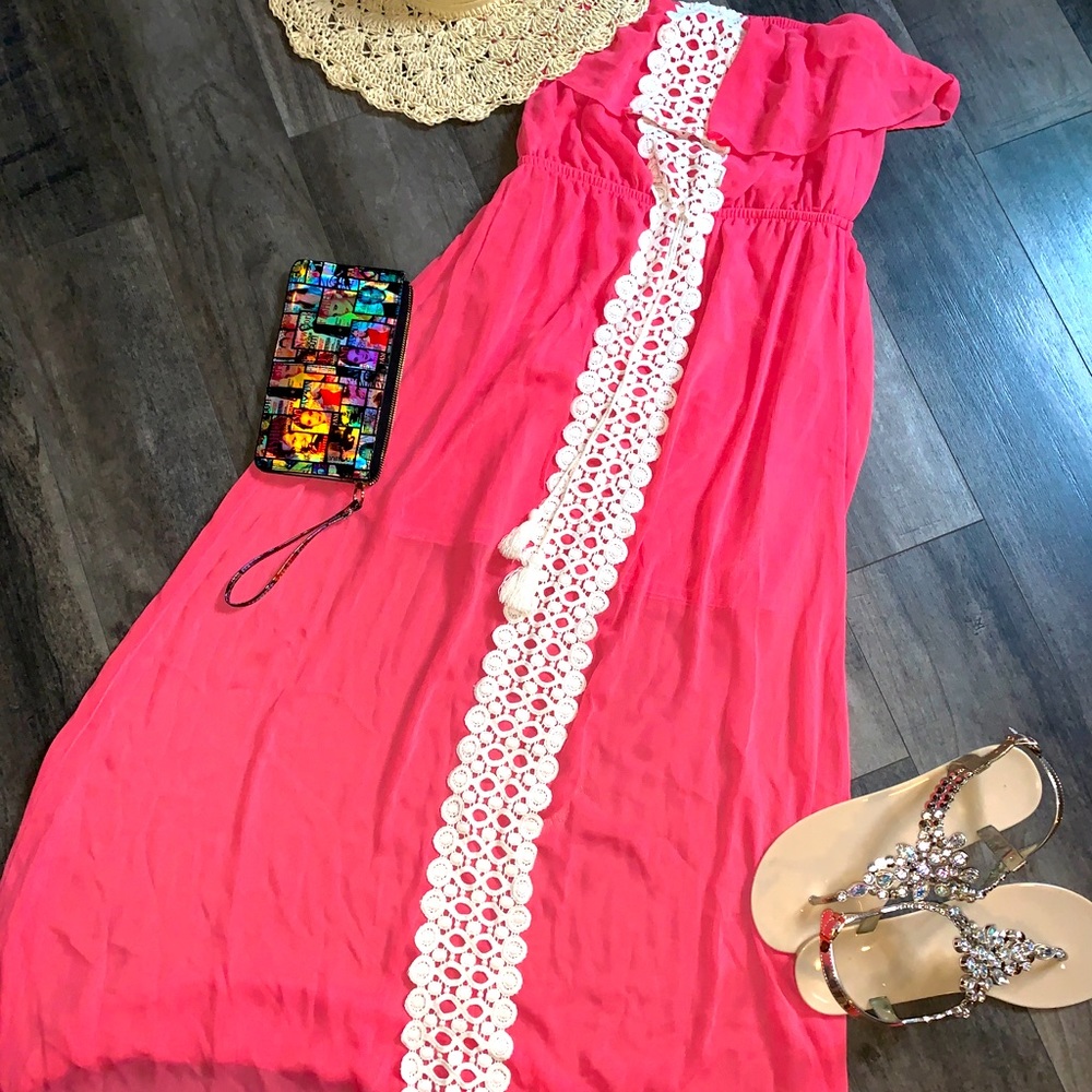 No Boundaries Strapless Maxi Dress Youth size 7-9